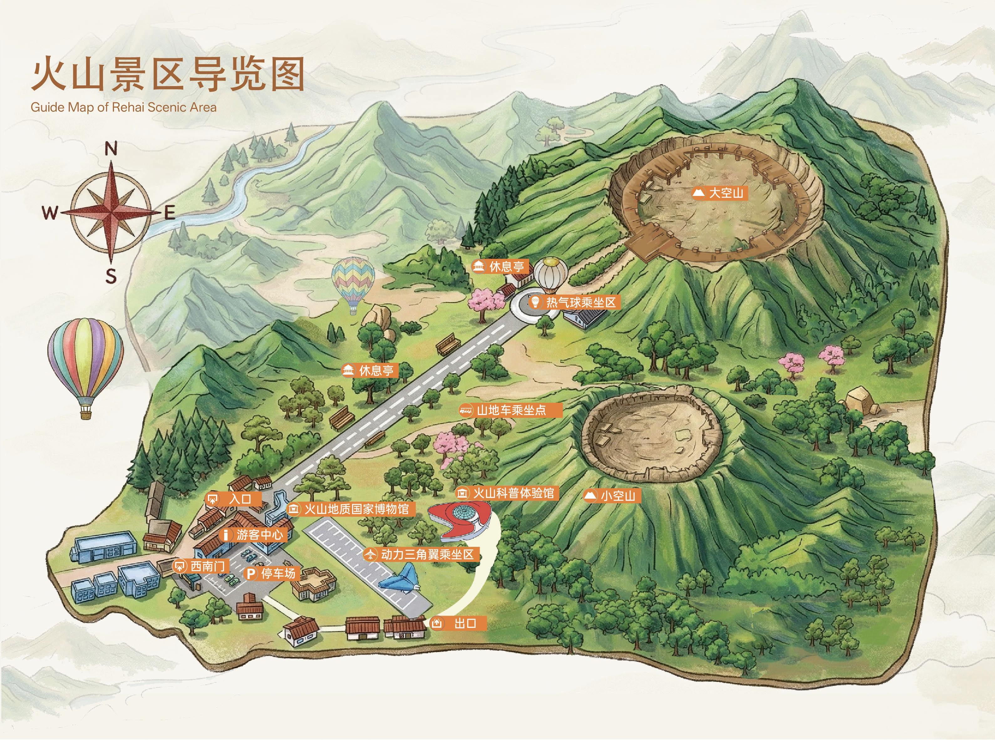 火山导览图